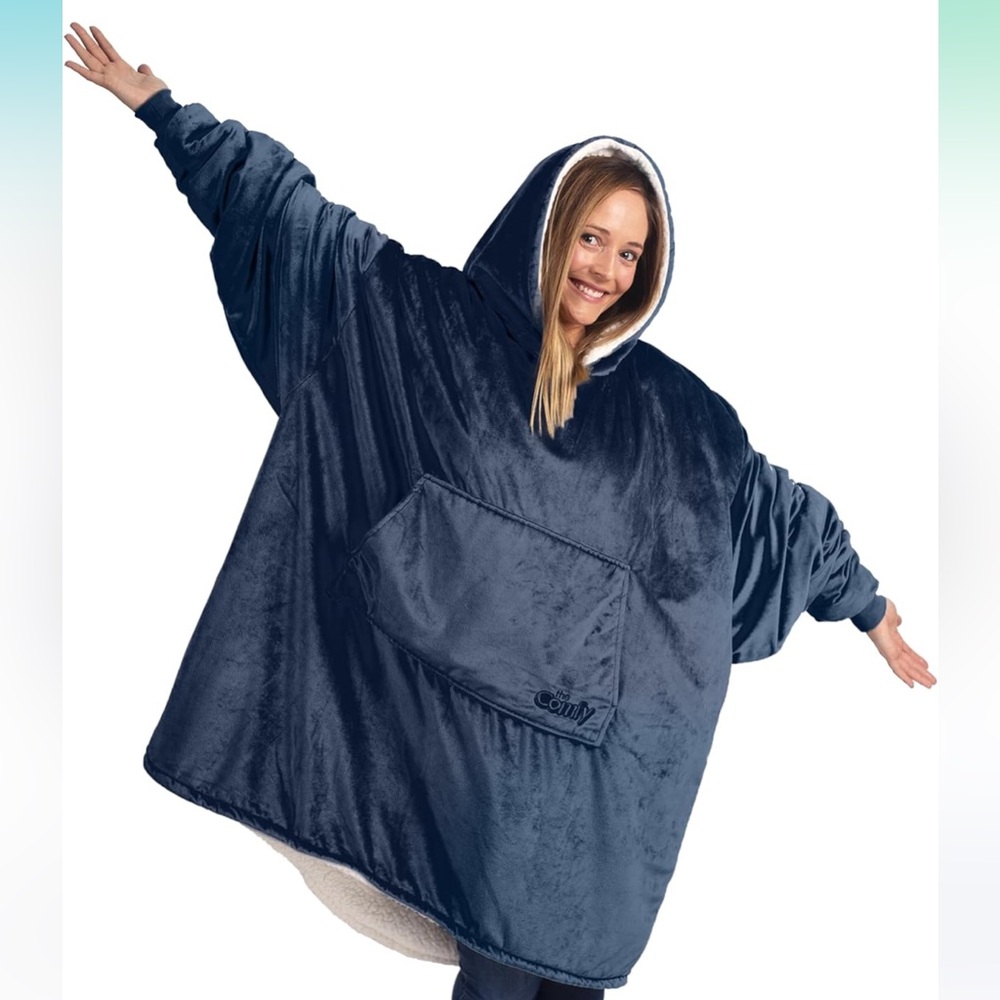 The Comfy original Sherpa lined microfiber wearable blanket oversized design